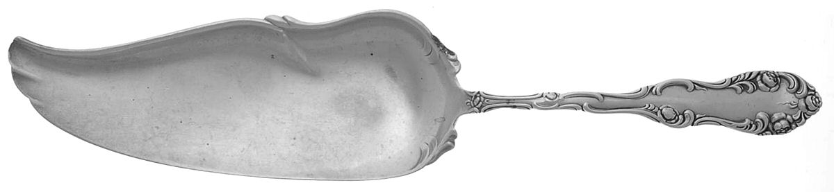 Old English (Sterling, 1892, No Monos) Small Solid Fish Serving Knife by Towle Silver-1