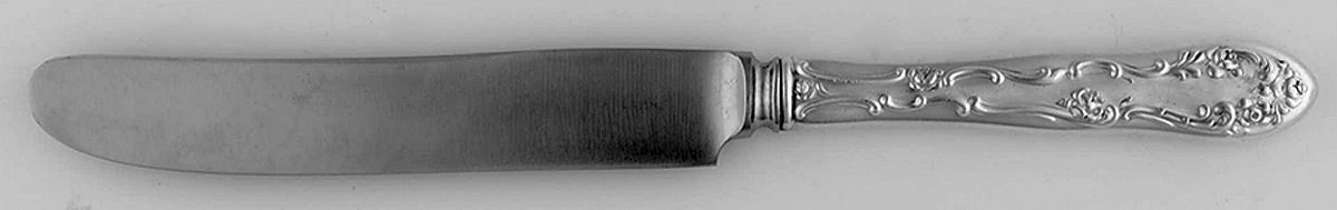 Old English (Sterling, 1892, No Monos) New French Hollow Knife with Bolster by Towle Silver-1