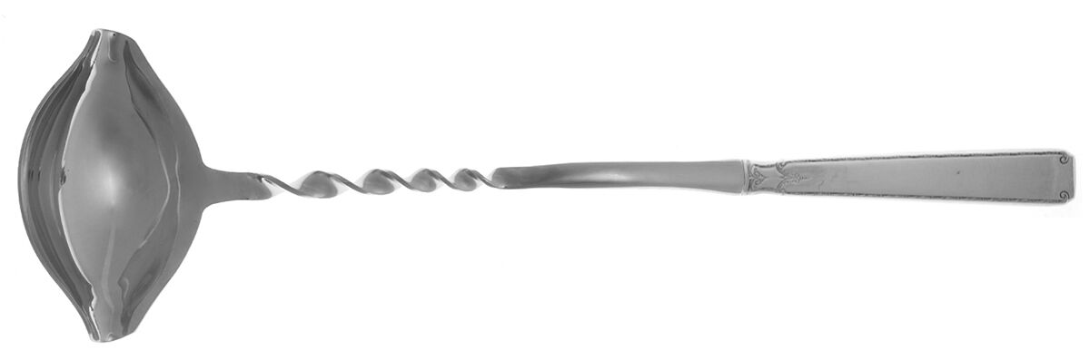 Old Lace (Sterling, 1939, No Monograms) Punch Ladle with Stainless Bowl HC by Towle Silver-1
