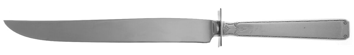 Old Lace (Sterling, 1939, No Monograms) Carving Knife Small with Stainless Blade HC by Towle Silver-1