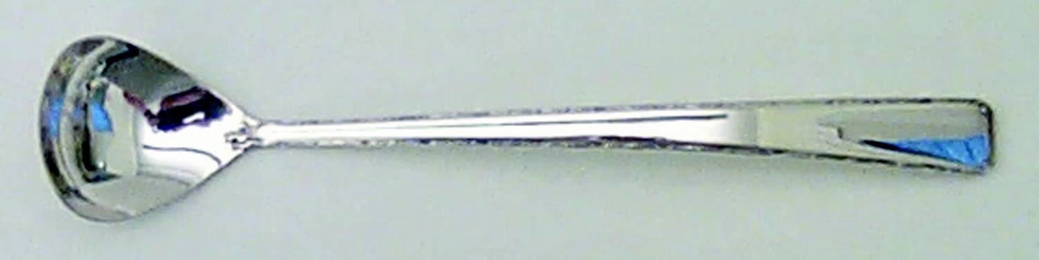 Old Lace (Sterling, 1939, No Monograms) Mustard Spoon by Towle Silver-1