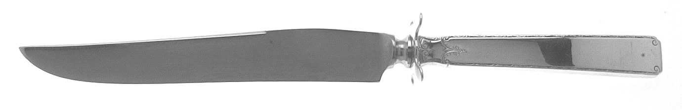 Old Lace (Sterling, 1939, No Monograms) Small Carving Knife W/Sterling Guard by Towle Silver-1