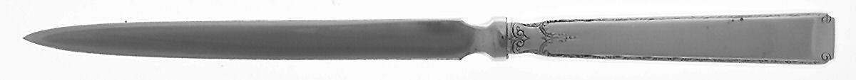 Old Lace (Sterling, 1939, No Monograms) Letter Opener with Stainless Blade by Towle Silver-1