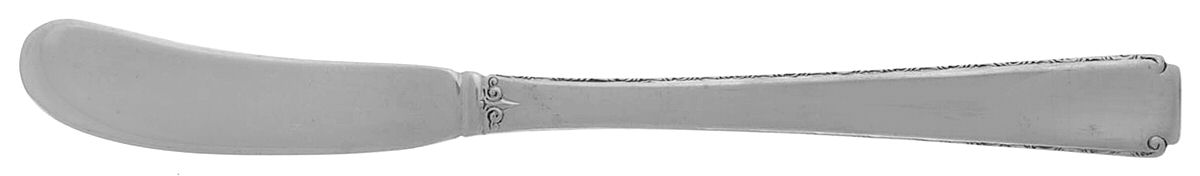 Old Lace (Sterling, 1939, No Monograms) Flat Handle Butter Spreader by Towle Silver-1
