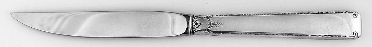Old Lace (Sterling, 1939, No Monograms) Individual Steak Knife Hollow Handle by Towle Silver-1