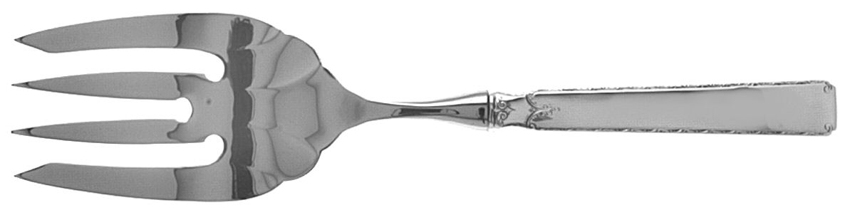 Old Lace (Sterling, 1939, No Monograms) Stainless-Tine Utility Serving Fork by Towle Silver-1