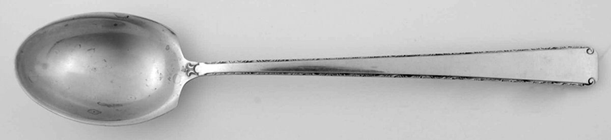 Old Lace (Sterling, 1939, No Monograms) Relish Spoon by Towle Silver-1