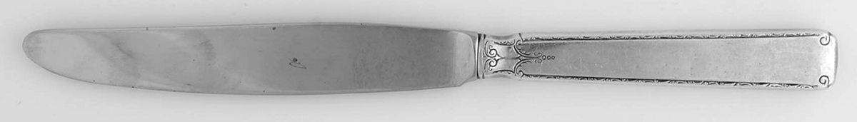 Old Lace (Sterling, 1939, No Monograms) Hollow Handle Youth Knife by Towle Silver-1