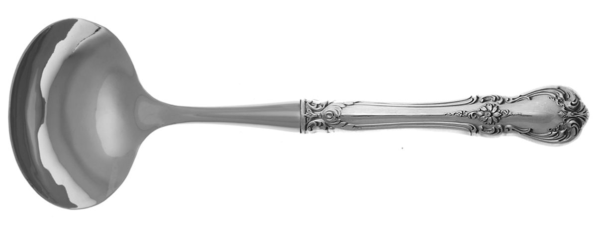 Old Master (Sterling, 1942) Gravy Ladle with No Spout Stainless Bowl HC by Towle Silver-1