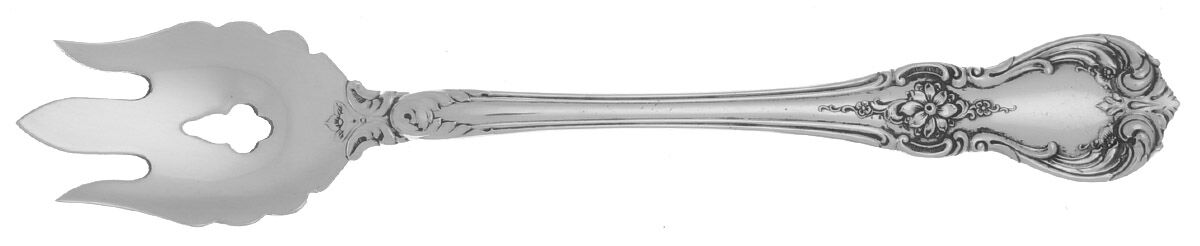 Old Master (Sterling, 1942) Vegetable Serving Fork Solid  HC by Towle Silver-1