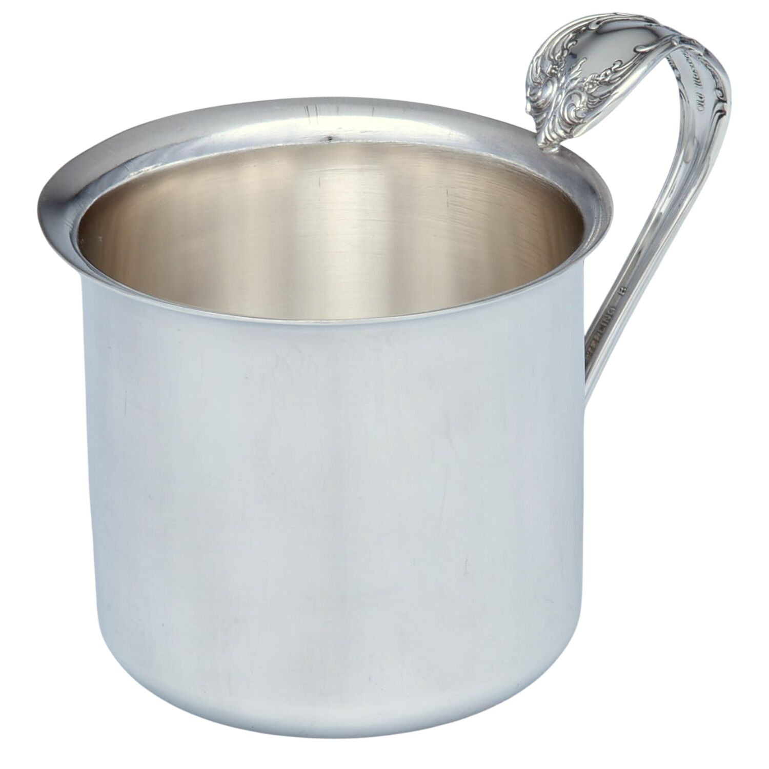 Old Master (Sterling, 1942) Baby Cup with Plated Cup and Sterling Handle HC by Towle Silver-1