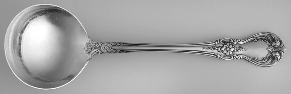 Old Master (Sterling, 1942) Round Bowl Soup Spoon (Bouillon) by Towle Silver-1