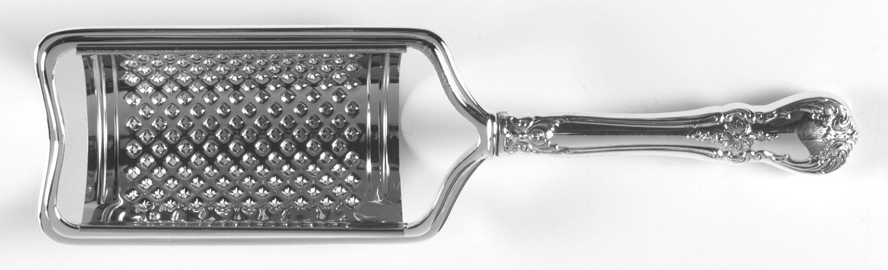 Old Master (Sterling, 1942) Cheese Grater with Hollow Handle, Stainless Grater by Towle Silver-1