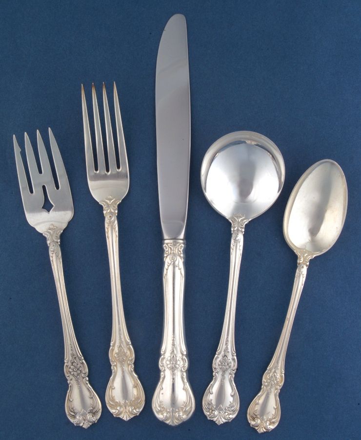 Old Master (Sterling, 1942) 5 Piece Place Size Setting by Towle Silver-1