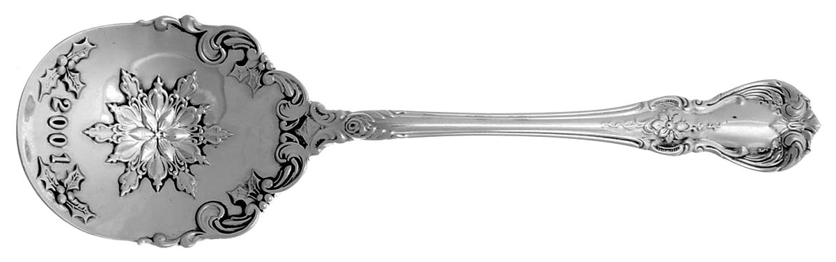 Old Master (Sterling, 1942) 2001 Christmas Snowflake Sugar Spoon by Towle Silver-1