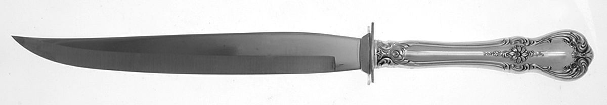 Old Master (Sterling, 1942) Small Carving Knife Stainless Blade & Sterling Gua by Towle Silver-1