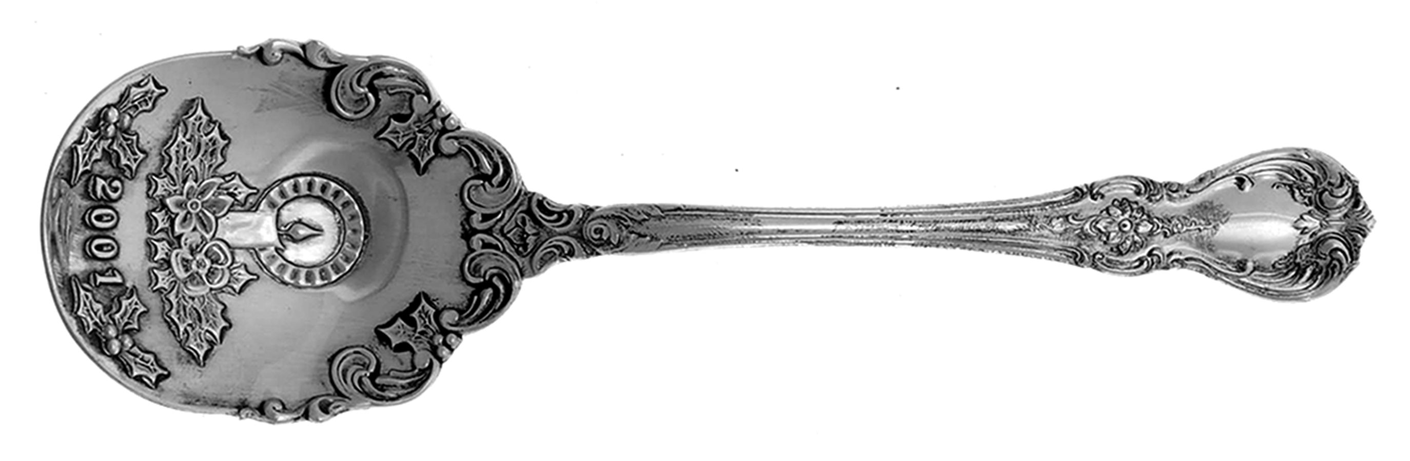 Old Master (Sterling, 1942) 2001 Christmas Candle Sugar Spoon by Towle Silver-1