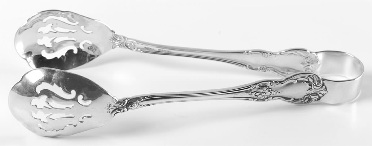 Old Master (Sterling, 1942) Small Ice Serving Tongs with Bowl Tips by Towle Silver-1