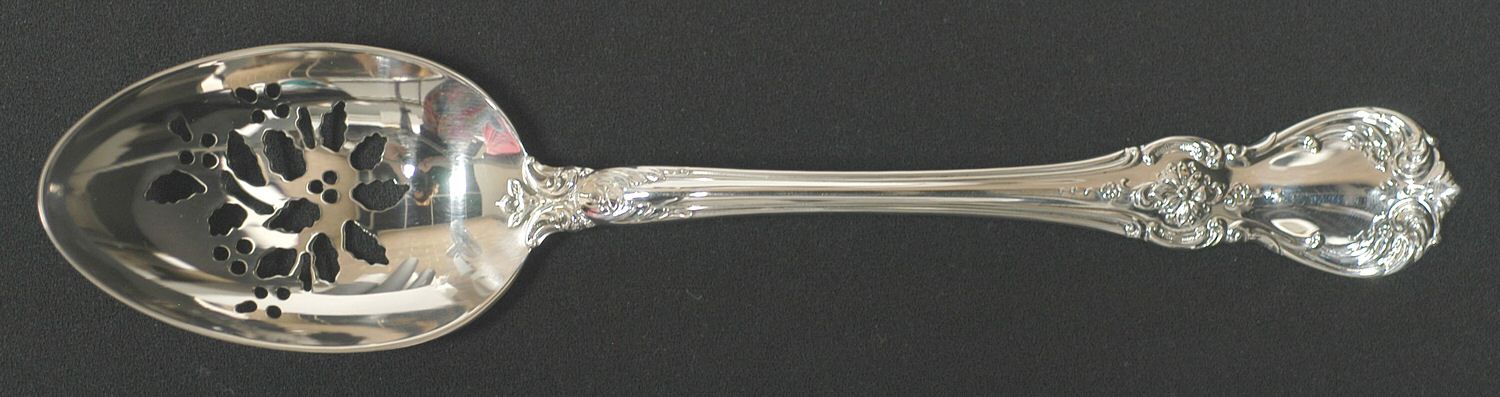 Old Master (Sterling, 1942) Holiday Tablespoon with Pierced Bowl HC by Towle Silver-1