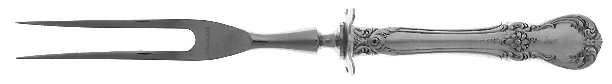 Old Master (Sterling, 1942) Small Carving Fork W/Sterling Guard by Towle Silver-1