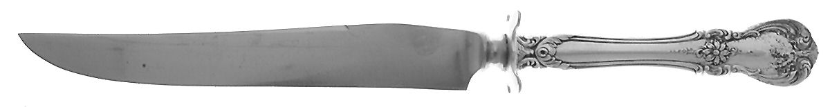 Old Master (Sterling, 1942) Small Carving Knife W/Sterling Guard by Towle Silver-1