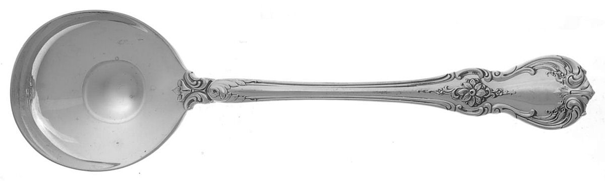 Old Master (Sterling, 1942) Round Bowl Soup Spoon (Cream Soup) by Towle Silver-1