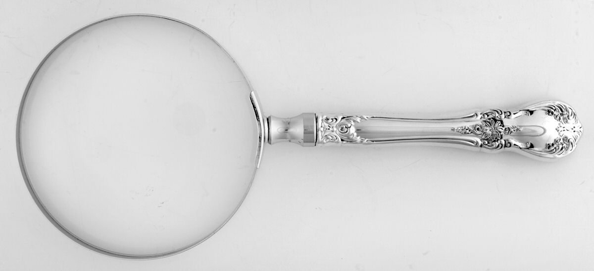 Old Master (Sterling, 1942) Large Magnifying Glass with Sterling Handle by Towle Silver-1