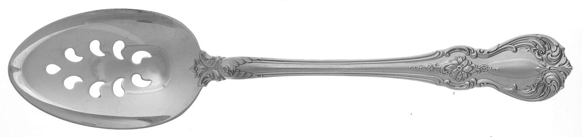 Old Master (Sterling, 1942) Pierced Tablespoon (Serving Spoon) by Towle Silver-1