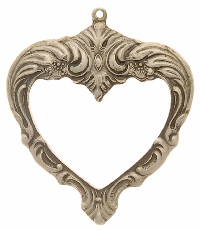 Old Master (Sterling, 1942) Heart Pendant by Towle Silver-1