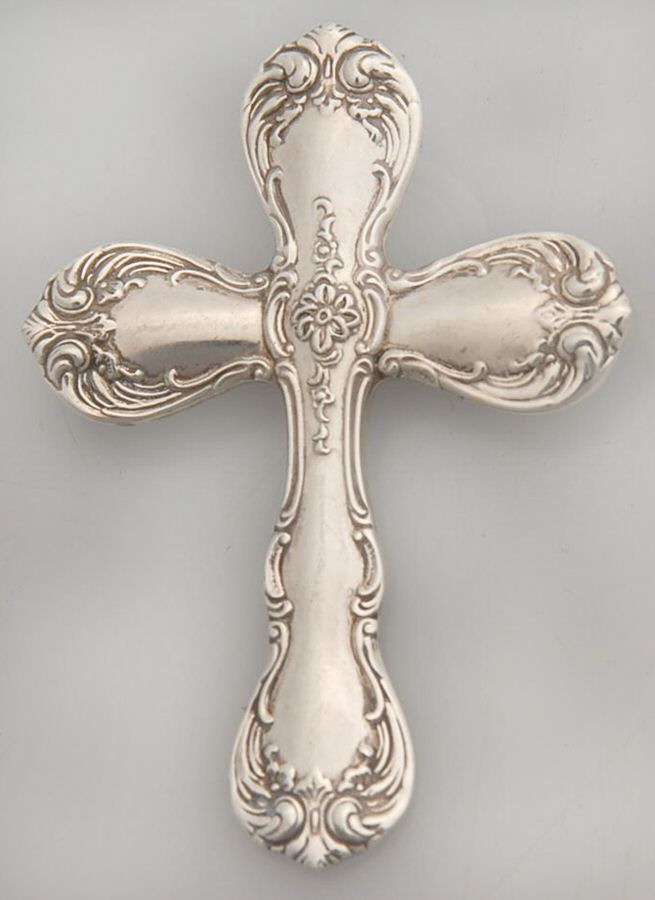 Old Master (Sterling, 1942) Cross Pendant/Ornament by Towle Silver-1