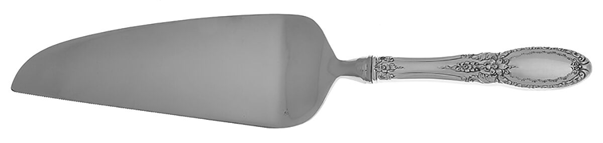 Old Mirror (Sterling, 1940) Pie and Cake Server with Stainless Blade HC by Towle Silver-1