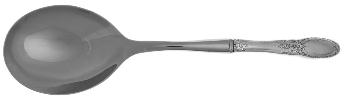 Old Mirror (Sterling, 1940) Casserole Spoon with Smooth Stainless Bowl HC by Towle Silver-1