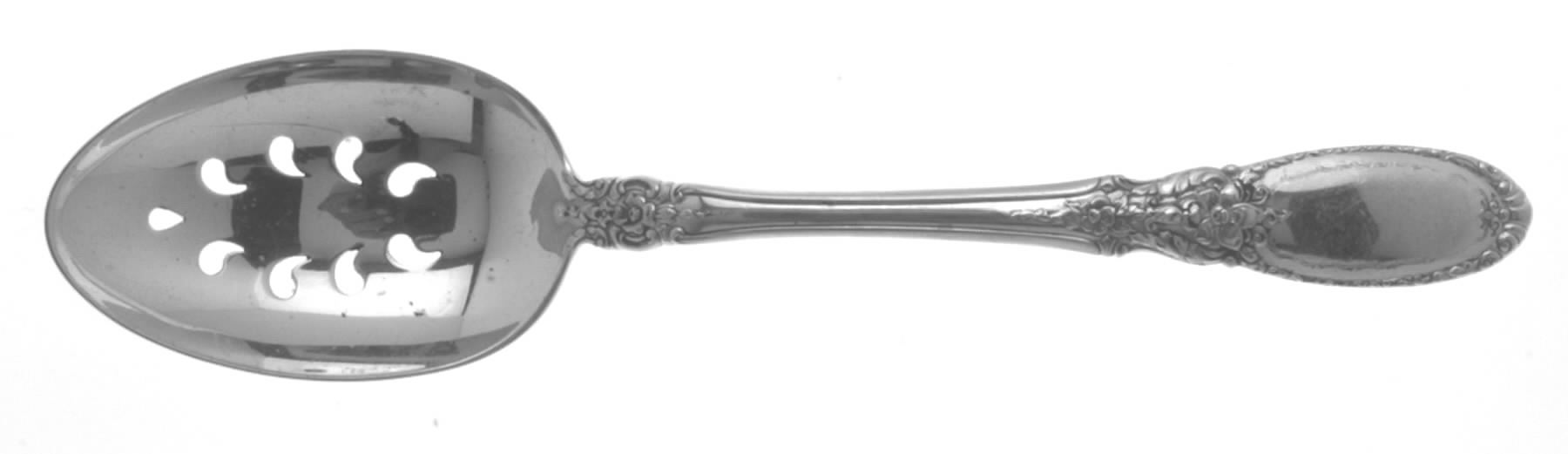 Old Mirror (Sterling, 1940) Pierced Tablespoon (Serving Spoon) by Towle Silver-1