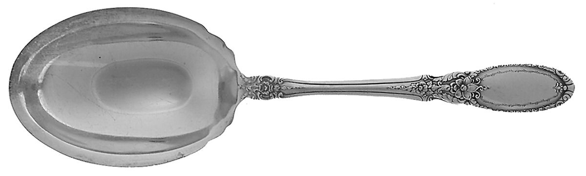 Old Mirror (Sterling, 1940) Large Solid Berry/Casserole Spoon by Towle Silver-1