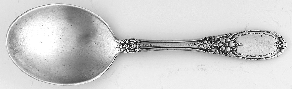 Old Mirror (Sterling, 1940) Straight Handle Baby Spoon by Towle Silver-1