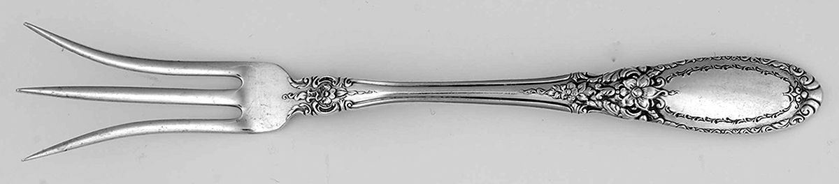 Old Mirror (Sterling, 1940) Lemon Fork by Towle Silver-1