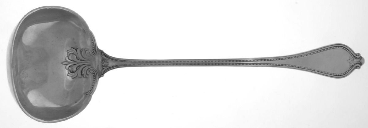 Old Newbury-Newbury (Sterling, 1900) Large Solid Soup Ladle by Towle Silver-1