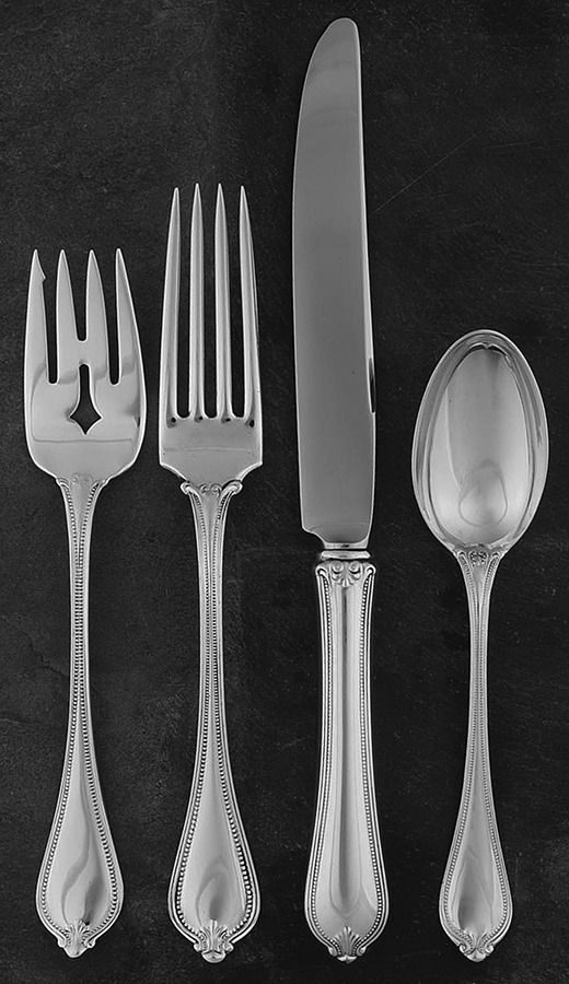 Old Newbury-Newbury (Sterling, 1900) 4 Piece Place Size Setting by Towle Silver-1