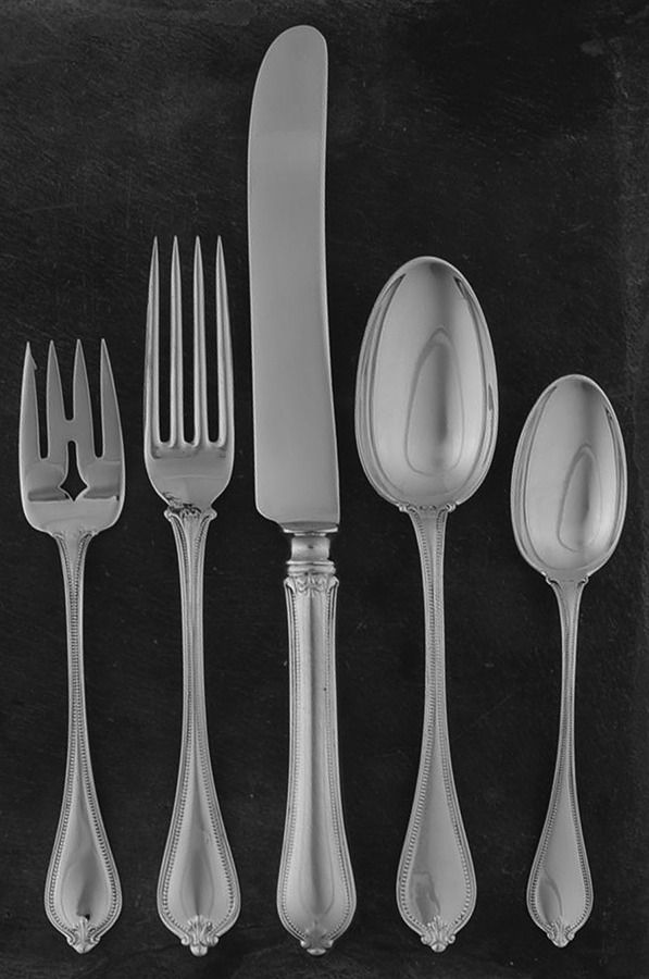 Old Newbury-Newbury (Sterling, 1900) 4 Piece Dinner Size Setting by Towle Silver-1