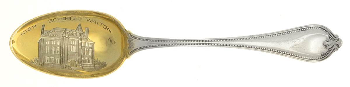 Old Newbury-Newbury (Sterling, 1900) Souvenir Spoon (Teaspoon) by Towle Silver-1
