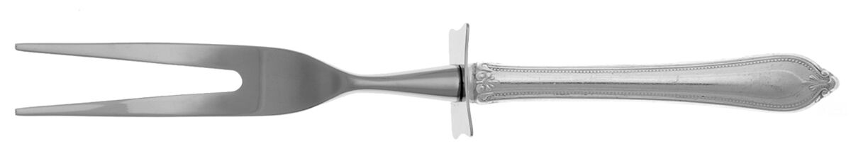 Old Newbury-Newbury (Sterling, 1900) Carving Fork Small with Stainless Prongs HC by Towle Silver-1
