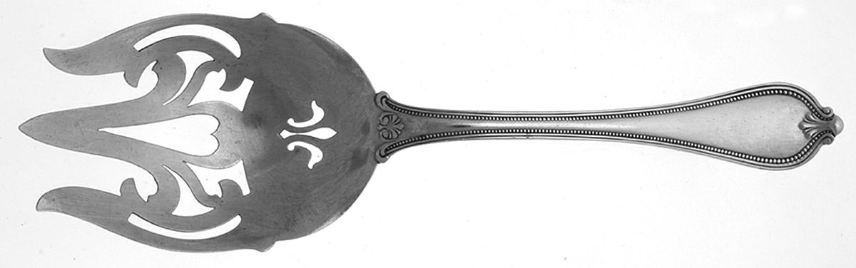 Old Newbury-Newbury (Sterling, 1900) Vegetable Serving Fork (Solid) by Towle Silver-1