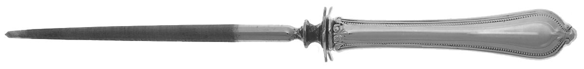 Old Newbury-Newbury (Sterling, 1900) Small Steel Rod Sharpener Knife by Towle Silver-1