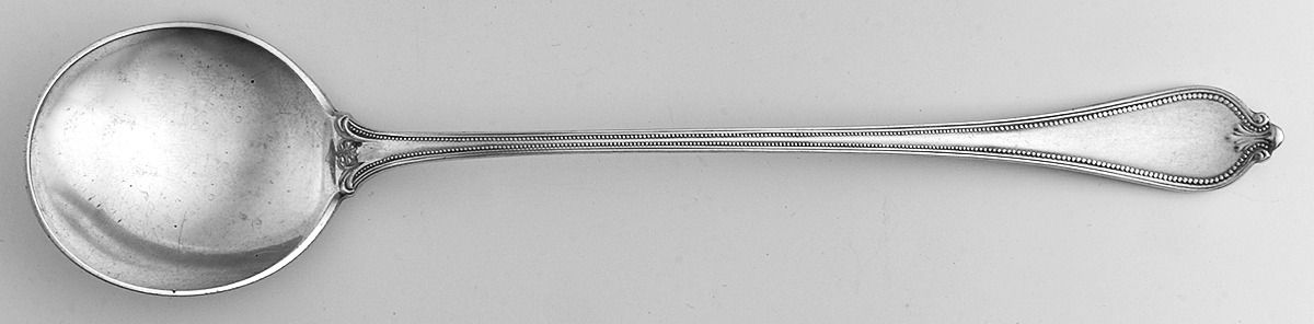 Old Newbury-Newbury (Sterling, 1900) Long Handle Chocolate Muddler Spoon by Towle Silver-1