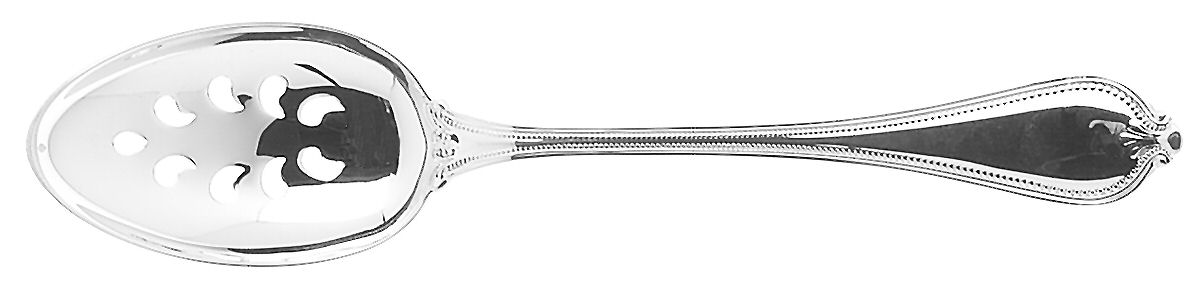 Old Newbury-Newbury (Sterling, 1900) Large Pierced Tablespoon (Serving Spoon) by Towle Silver-1