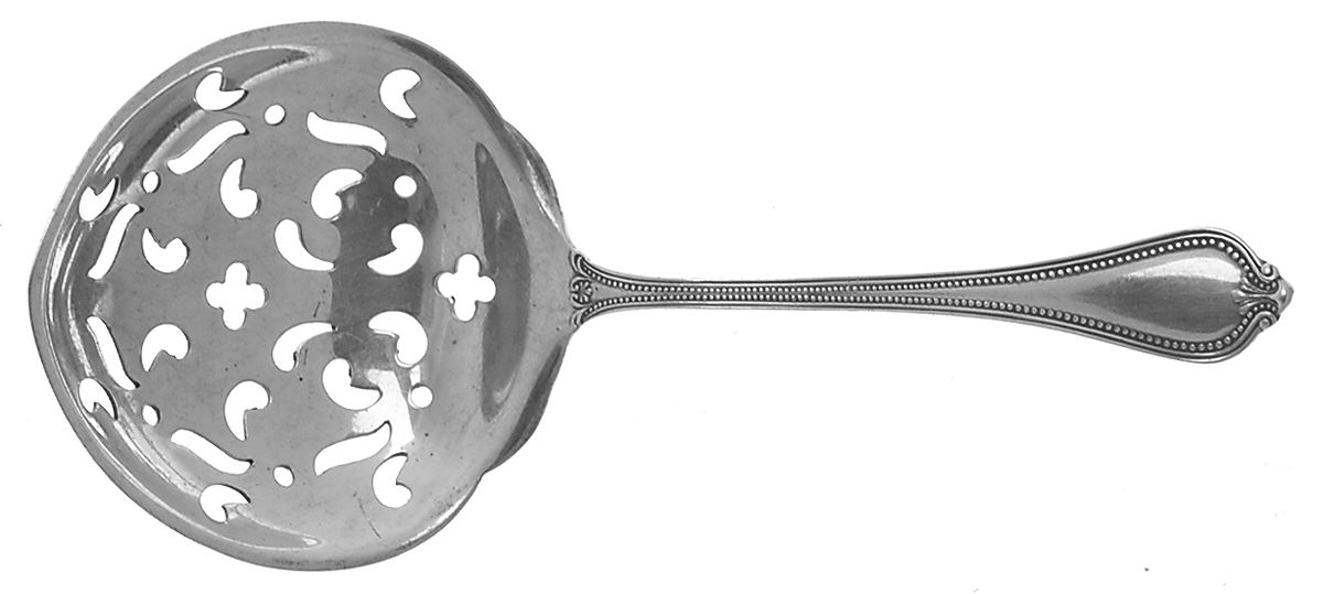 Old Newbury-Newbury (Sterling, 1900) Pierced Almond Spoon by Towle Silver-1