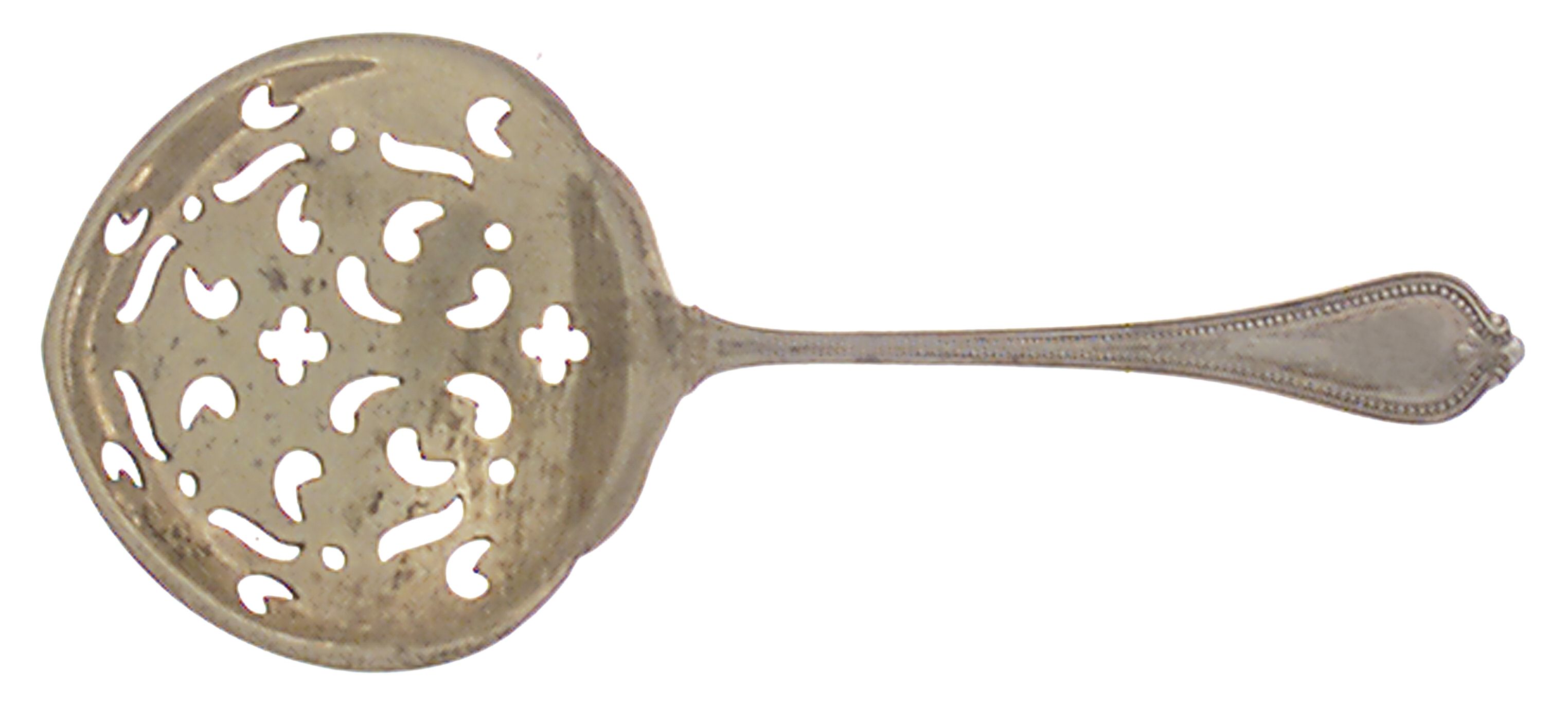 Old Newbury-Newbury (Sterling, 1900) Pierced Almond Spoon by Towle Silver-1