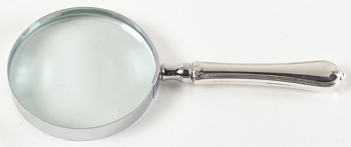 Old Newbury-Newbury (Sterling, 1900) Large Magnifying Glass with Sterling Handle by Towle Silver-1