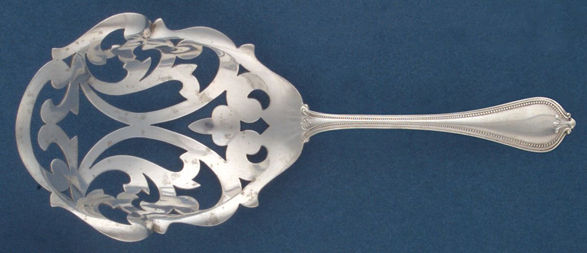 Old Newbury-Newbury (Sterling, 1900) Bon Bon Scoop by Towle Silver-1