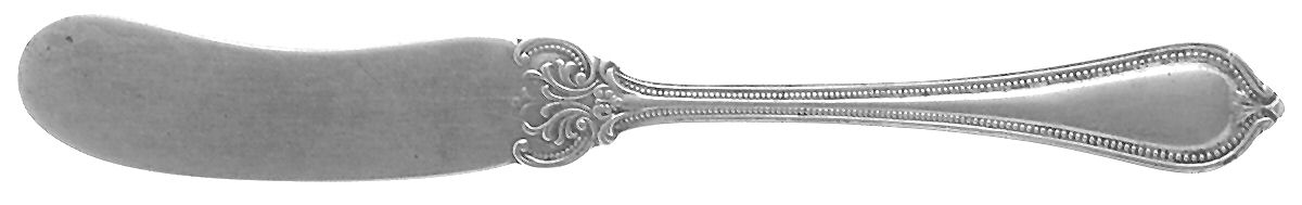 Old Newbury-Newbury (Sterling, 1900) Flat Handle Butter Spreader by Towle Silver-1